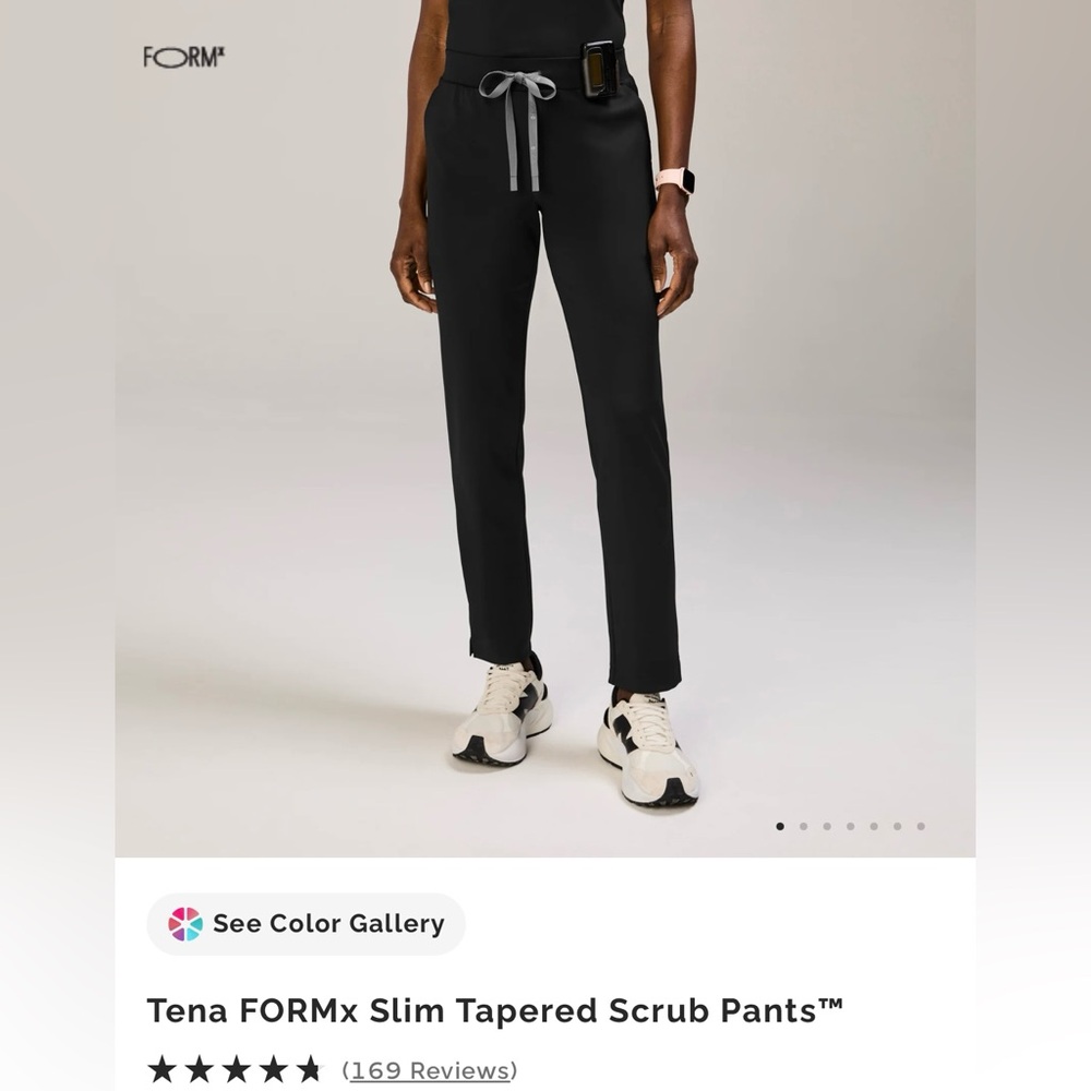 Figs Black FORMx Medium Scrub Pants